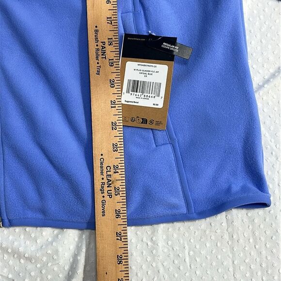 THE NORTH FACE Women's Glacier Fleece Jacket 1X NWT Virtual Blue Purple - Picture 10 of 12